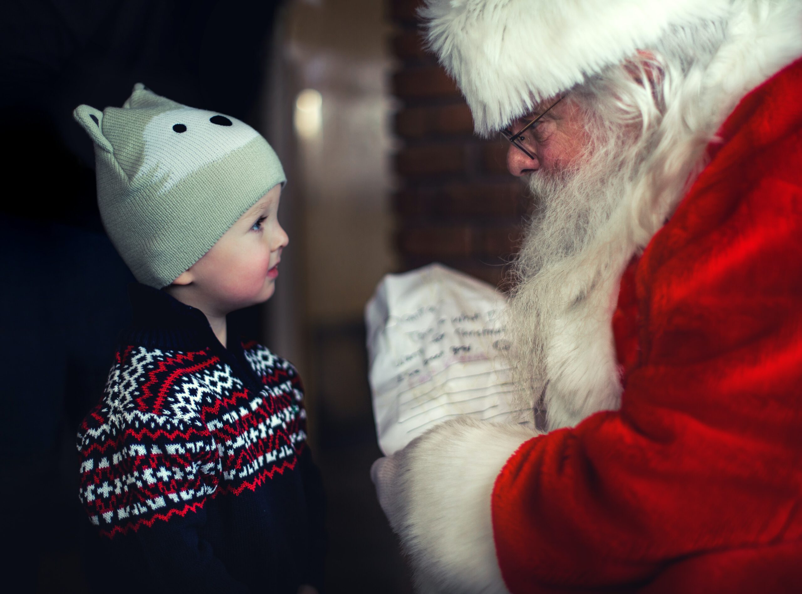 Santa Claus is in Perros-Guirec in December