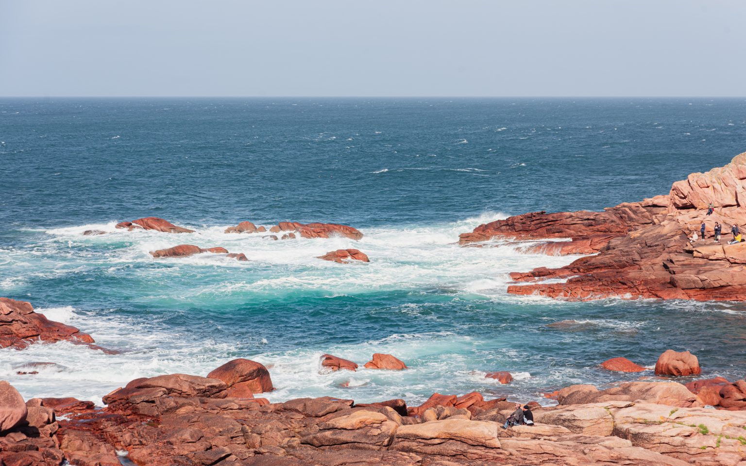 Les Grandes marées à Perros-Guirec sur la Côte de Granit Rose