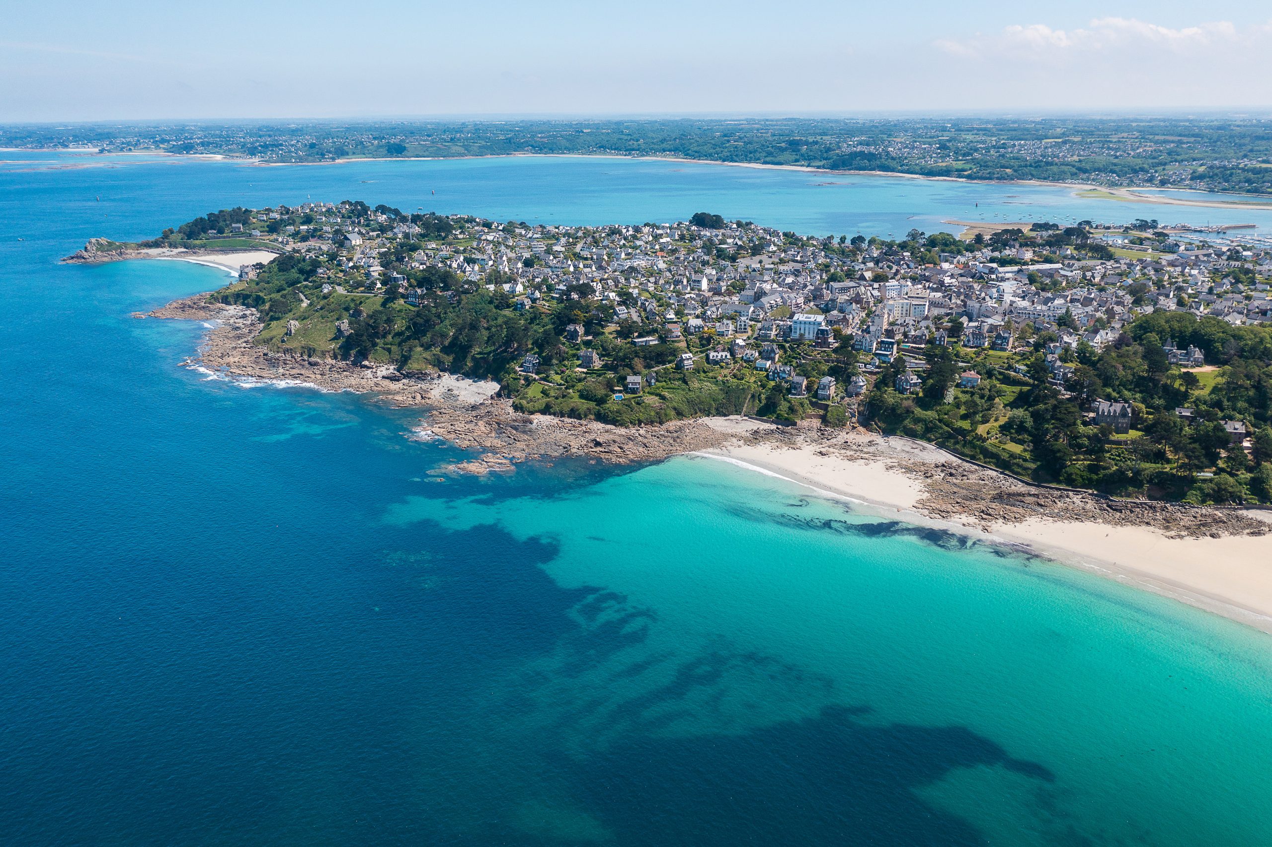 La plage de Trestignel une des plus belles plages de Perros-Guirec